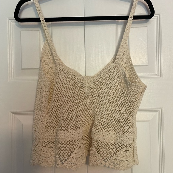 Beige knit camisole top - Picture 2 of 4